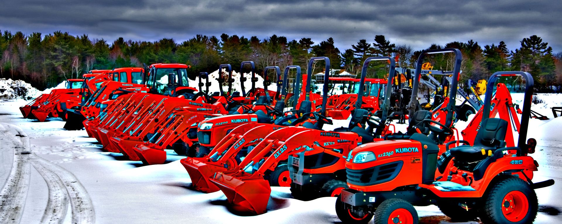 big sized Kubota tractor