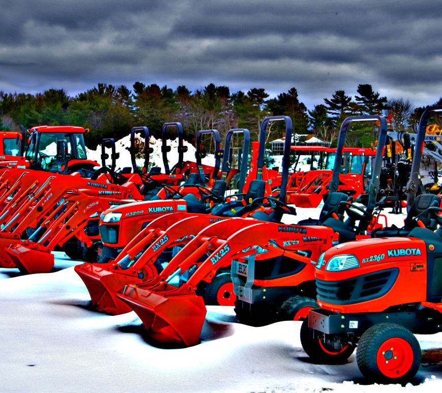 big sized Kubota tractor